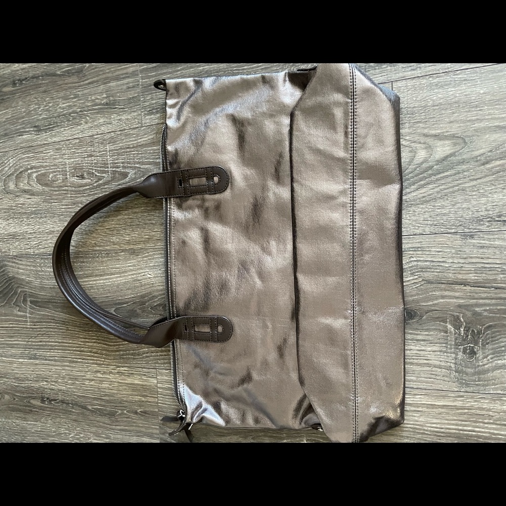Metallic Pewter Tote Bag